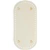 PATIKIL Fondo per Borse Pelle Pu 9.8x4.7 Pollici, Base Ovale Tappetino Fondo per Borsa Uncinetto con Fori e Chiodi, per Borse Fai da Te, Borse a Tracolla, Borsette, Beige