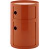 Kartell - Portaoggetti Componibili - Arancione - ABS - Designer Anna Castelli Ferrieri