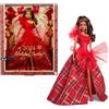 BARBIE Poupée joyeux noël châtain HRM63