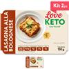 Love Keto Lasagna Proteica Alla Bolognese 150 Grammi Kit 2 Pezzi
