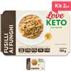 Love Keto Fusilli Proteici Ai Funghi 150 Grammi Kit 2 Pezzi