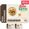 Love Keto Riso Proteico Ai Funghi 150 Grammi Kit 3 Pezzi