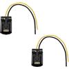 Be In Your Mind 2 Pezzi 2 Pin Connettore Femmina Spina Di Riparazione Precablato Con Cavo Compatibile Con Land Rover Defender Lampada Luce Compatibile Con RDX WIPAC