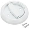 PATIKIL Maniglie per Porte Scorrevoli da Incasso Rotonda Maniglia per Porta Armadio Nascosto Rotondo in Acciaio Inossidabile 304 per Porte Cassetto, Bianco