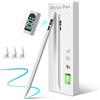 MEKO Penna per Apple iPad 2018-2025, iPad Pen con LED Power Display,3x Ricarica rapida,Penna iPad Compatibile con iPad 11 A16/10/9/8/7/6,Air 5/4/3/11''M2/M3,Pro 11/12.9/13M4/M5,Mini 5/6