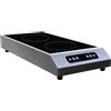 D.L. SERVICE Piastra ad induzione con 2 zone di cottura - Zone induttive ø cm 18 - Potenza 3500W