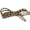 Enivoitech CAVO USB TIPO-C 1M ENIVOITECH - NYLON NERO/ORO