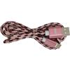 Enivoitech CAVO USB TIPO-C 1M ENIVOITECH - NYLON NERO/ROSA