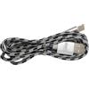 Enivoitech CAVO USB TIPO-C 1M ENIVOITECH - NYLON NERO/ARGENTO