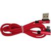 Enivoitech CAVO USB MICRO 1M ATTACCO LATERALE ENIVOITECH - JEANS ROSSO