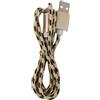 Enivoitech CAVO USB MICRO 1M ENIVOITECH - NYLON NERO/ORO