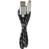 Enivoitech CAVO USB MICRO 1M ENIVOITECH - NYLON NERO/GRIGIO