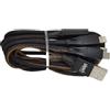 Enivoitech CAVO USB 3in1 1.2M ENIVOITECH - JEANS NERO