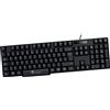 TECHMADE TASTIERA 104 TASTI QUERTY CON PORTA USB 2.0 TM-KB828