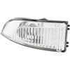 Generisch 1 indicatore di direzione per specchietto retrovisore, bianco, compatibile con Renault Megane III 2008-2016, indicatore di direzione sinistro con indicatore di direzione E-Mark 261656470R