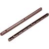 PATIKIL 12 Guide Scorrevoli per Cassetti, 4pz Guide Scorrimento Plastica Montate Lateralmente per Armadietto/Cassetto/Comodino/Tavolo/Armadio con Scanalatura 19/32 (15mm), Marrone