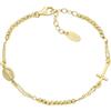 Amen Gioielli Bracciale Donna Amen ROSARIO in Argento 925 Gold codice BRCRMIGGD3