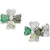 Amen Gioielli Orecchini Donna Amen QUADRICUORE Verde in Argento 925 codice EQUSBMVE