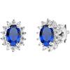 Amen Gioielli Orecchini Donna Amen ROYAL LADY Mini Blu in Argento 925 codice ORLDPBBBL