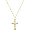 Amen Gioielli Collana Unisex Amen CROCE in Argento 925 Dorato codice CLCRLEG