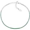 Amen Gioielli Bracciale Donna Amen TENNIS MANIA VERDE Argento 925 codice BT1DEBVE17