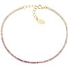 Amen Gioielli Bracciale Donna Amen TENNIS MANIA FUCSIA Argento 925 dorato codice BT1DEGFU17
