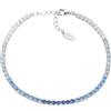 Amen Gioielli Bracciale Donna Amen TENNIS DEGRADE' BLU Argento 925 codice BT25DEBBL17