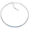 Amen Gioielli Bracciale Donna Amen TENNIS DEGRADE' AZZURRO Argento 925 codice BTDEBAC16