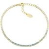 Amen Gioielli Bracciale Donna Amen TENNIS DEGRADE' AZZURRO Argento 925 codice BTDEGAC16