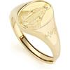 Amen Gioielli Anello Unisex Amen MADONNA MIRACOLOSA Argento 925 dorato codice RMIG2