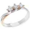 Comete Anello TRILOGY Bicolore Donna COMETE in Oro 18kt Diamanti 30 P.Ct. codice ANB2578