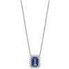 Comete Collana Donna COMETE Oro Diamanti Zaffiro Ottagonale codice GLB1662