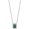 Comete Collana Donna COMETE Oro Diamanti Smeraldo Ottagonale codice GLB1665
