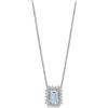 Comete Collana Donna COMETE Oro Diamanti Acquamarina Ottagonale codice GLQ308