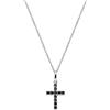 Amen Gioielli Collana Donna Amen CROCE Zirconi Neri Argento 925 codice CRBN03