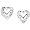 Amen Gioielli Orecchini Donna Amen DUE CUORI in Argento 925 codice ECBBZ3