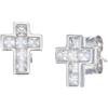 Amen Gioielli Orecchini Donna Amen CROCE di Zirconi in Argento 925 codice ECCBBBZ