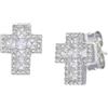 Amen Gioielli Orecchini Donna Amen CROCE con Zirconi in Argento 925 codice ECRREBBBZ