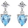 Amen Gioielli Orecchini Donna Amen PRINCESS Acquamarina in Argento 925 codice ECUBAC