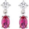 Amen Gioielli Orecchini Donna Amen PRINCESS Ovale Rosso in Argento 925 codice EOVBR