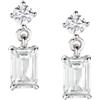 Amen Gioielli Orecchini Donna AMEN PRINCESS Rettangolare in Argento 925 codice EREBB