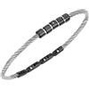 Breil Bracciale LOOP SILVER BLACK Breil Uomo
