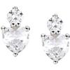Amen Gioielli Orecchini DIAMOND SOLITARIO CUORE Amen Donna