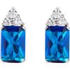 Amen Gioielli Orecchini PRINCESS ZIRCONI BLU Amen Donna