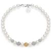 Comete Bracciale Donna COMETE FILI FANTASIA PERLE ORO SFERE DIAMANTATE codice BRQ290