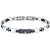 Maserati Bracciale SILVER BLACK BLUE CERAMIC JM424ATZ52 Maserati Uomo