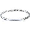 Maserati Bracciale SILVER BLUE CRYSTALS ICONIC JM424AVD61 Maserati Uomo