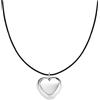 Amen Gioielli Collana Donna Amen Collezione MIO CUORE con cordino Nero in Argento 925 codice CLCOCUBONB3