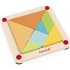 Janod - Essentiel - Il Tangram - Gioco Educativo in Legno per La Prima Infanzia - Pittura Ad Acqua - A Partire dai 2 Anni in su, J05070