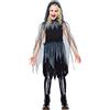 amscan Costume da mietitore triste per bambine (età 8-10 anni) 9917957
